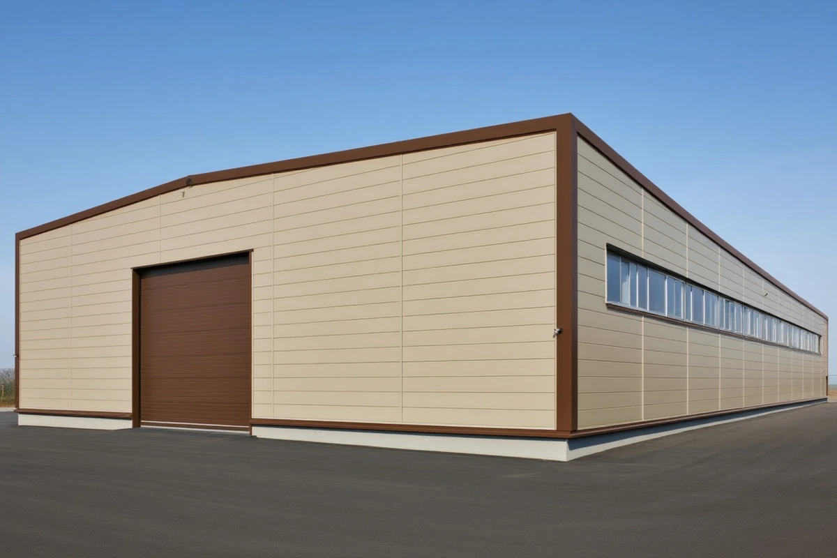 Ангар из металлоконструкций - проект 1